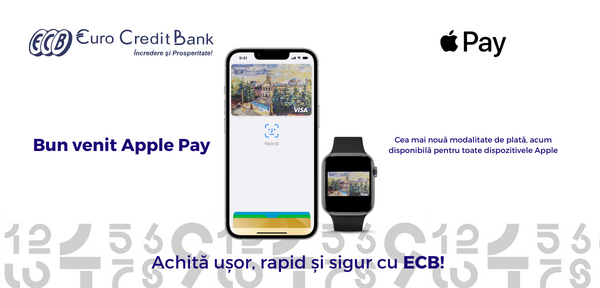  Euro Credit Bank успешно запускает систему платежей Apple Pay!